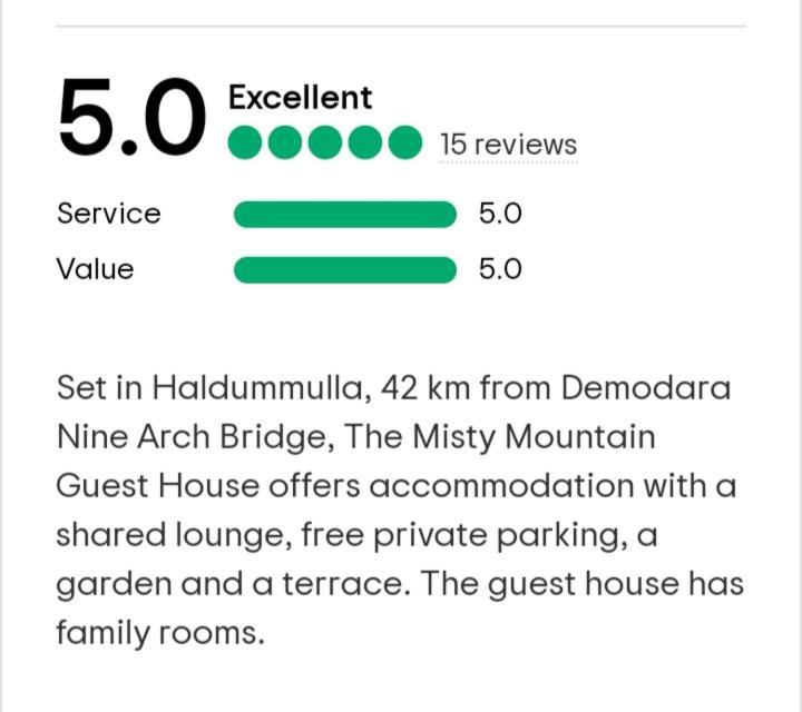 The Misty Mountain Guest House Haldummulla Экстерьер фото